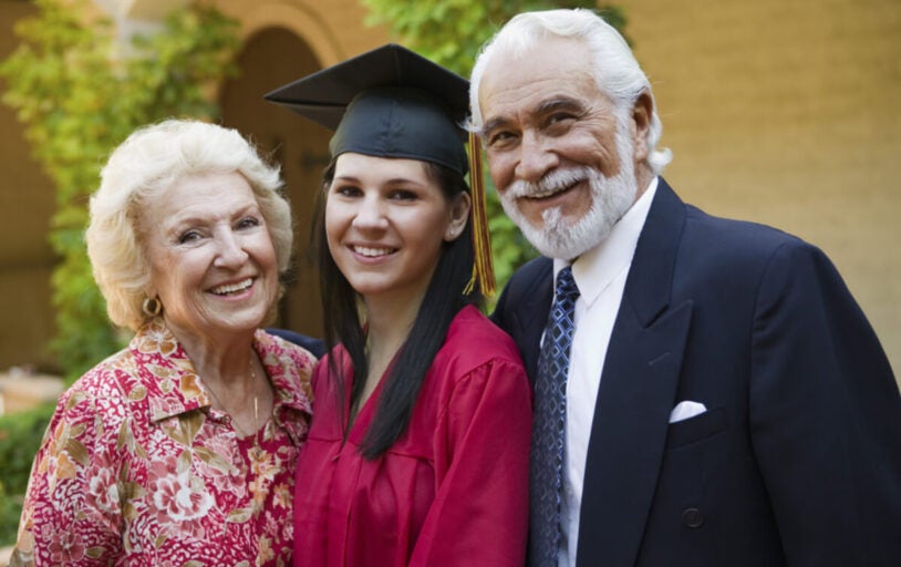 Grandparents with graduate
