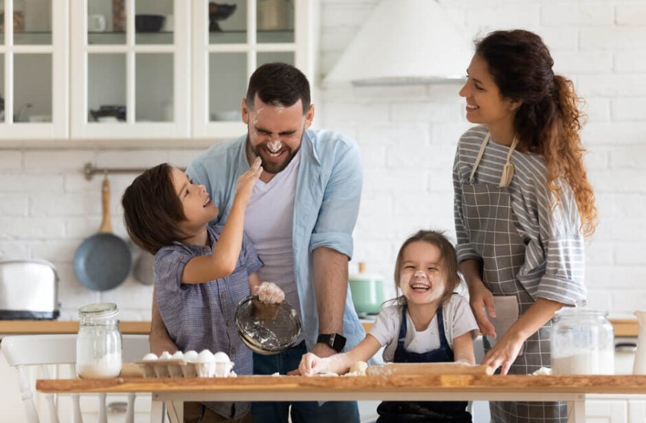 Family in Kitchen