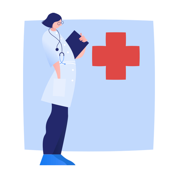 illustration of doctor