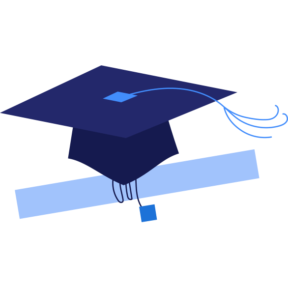 illustration of grad cap