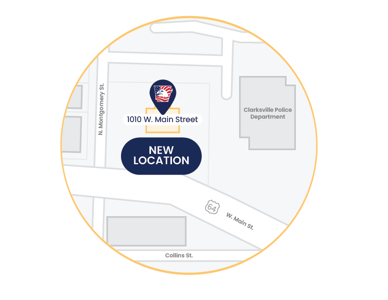 Clarksville Map—1010 W Main Street